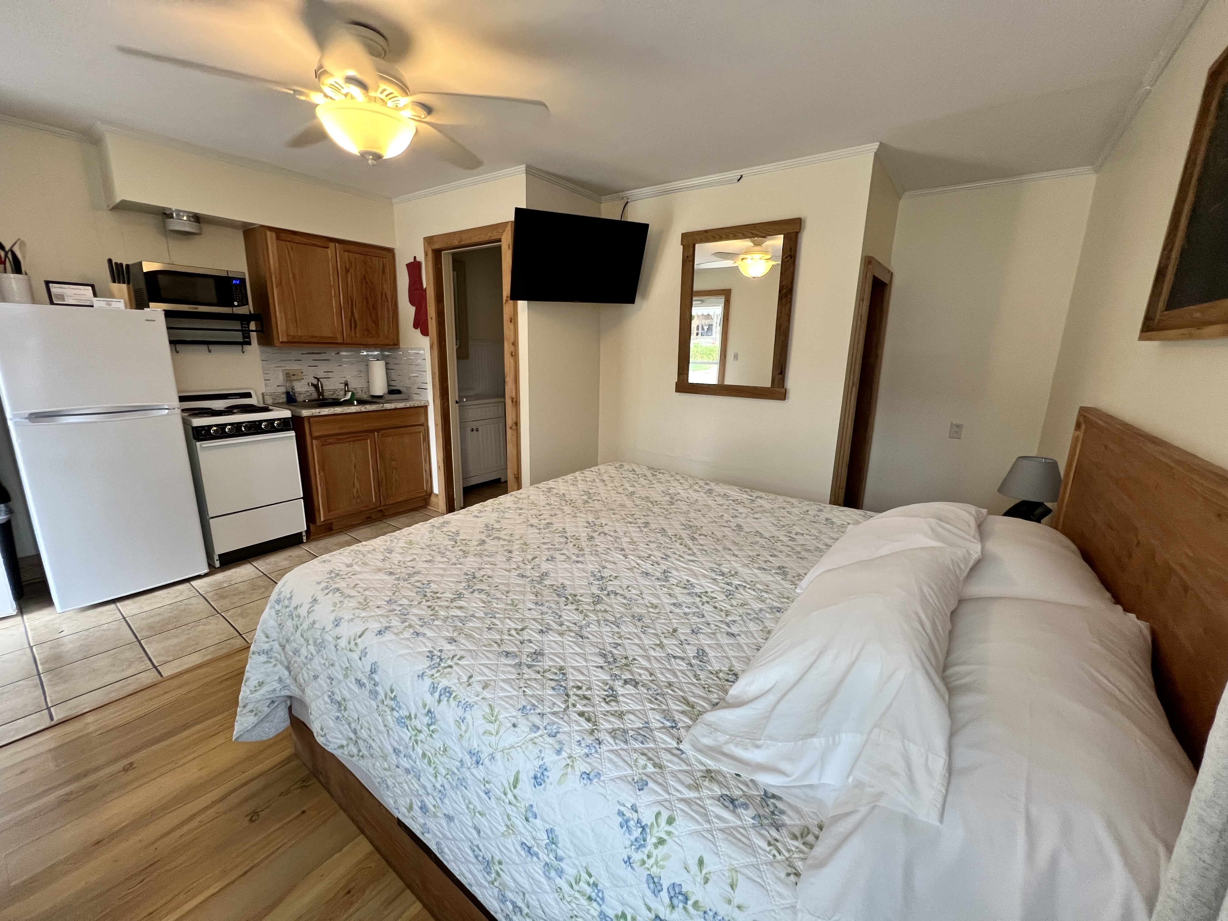 King bed room with kitchenette - additional view
